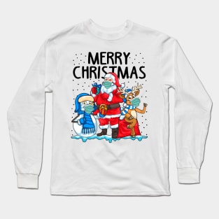 Matching Ugly Christmas Sweaters. Couples Christmas Sweater. Long Sleeve T-Shirt